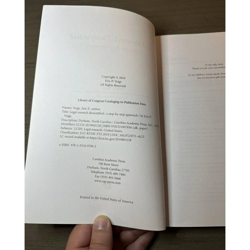 Legal Research Demystified : A Step-By-Step Approach by Eric P. Voigt